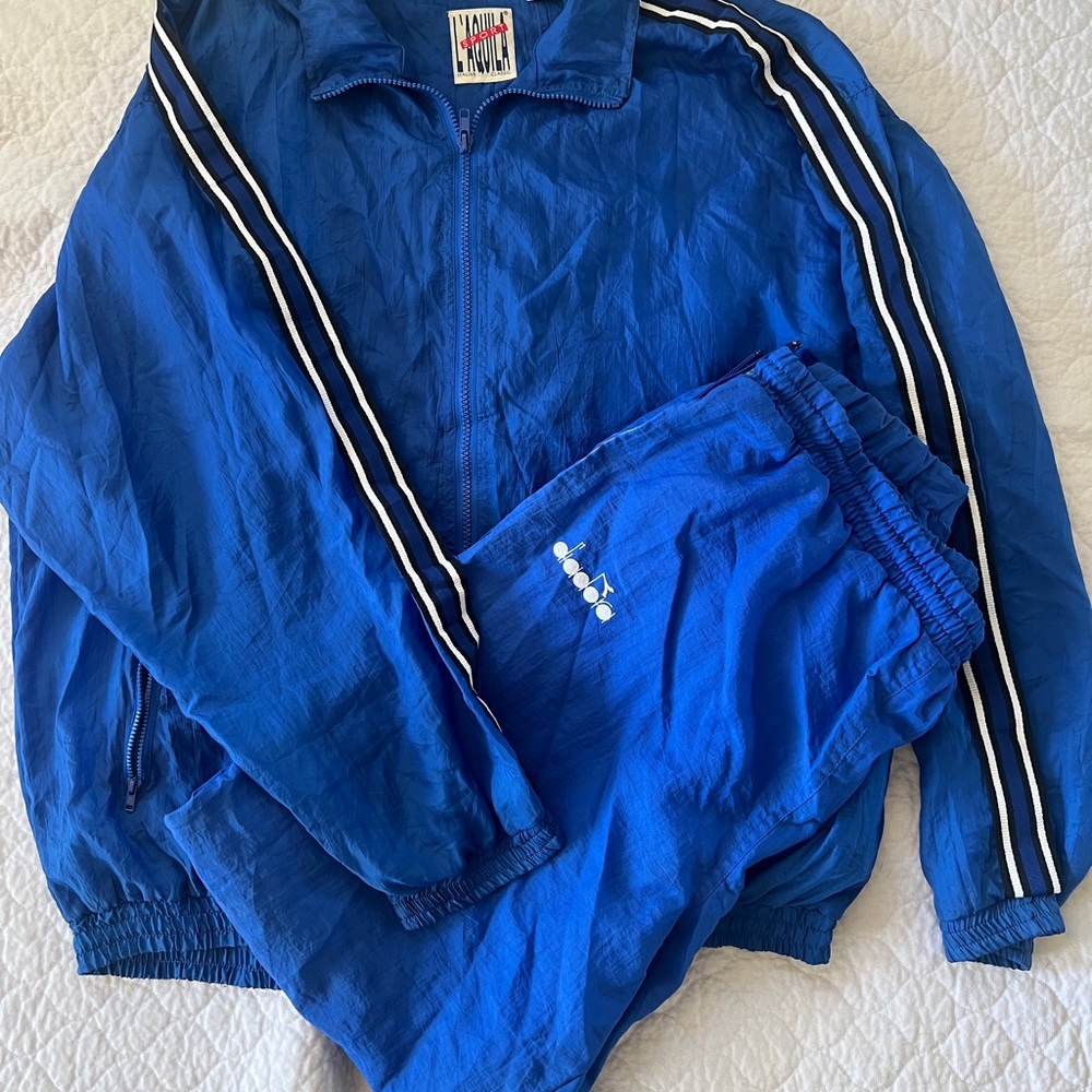 Vintage Blue Tracksuit Size L